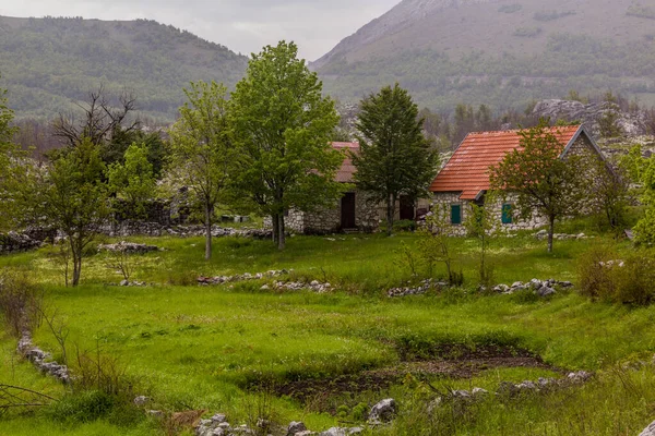 Деревня Мали Бостур Национальном Парке Ловчен Черногория — стоковое фото