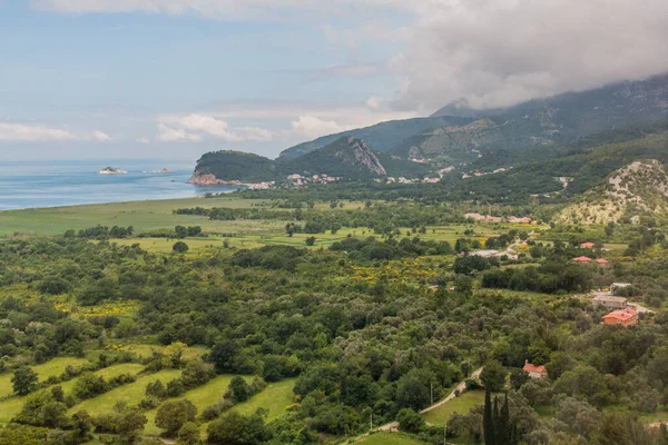 Krajobraz Pobliżu Miasta Sutomore Plaży Buljarica Czarnogóra — Zdjęcie stockowe