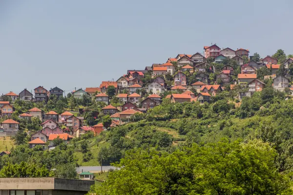 Σπίτια Hilltop Στο Σεράγεβο Βοσνία Και Ερζεγοβίνη — Φωτογραφία Αρχείου