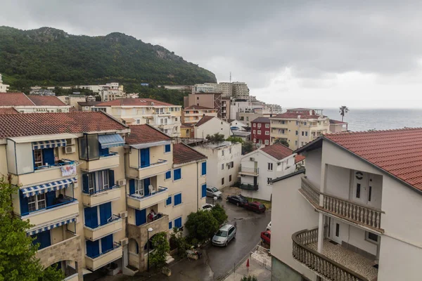 View Rafailovici Town Montenegro — Fotografia de Stock