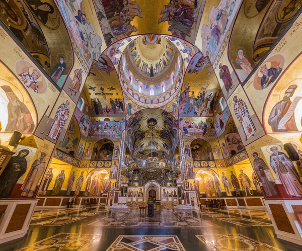 Podgorica Montenegro June 2019 Interior Cathedral Resurrection Christ Podgorica Capital — Stock Photo, Image