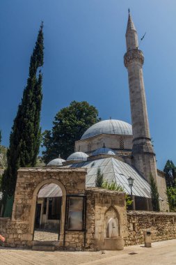 Mostar 'daki Karadoz Camii. Bosna-Hersek