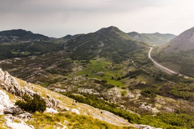 Lovcen ulusal parkının manzarası, Karadağ