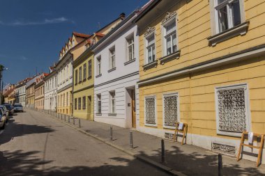 Zagreb, Hırvatistan 'ın merkezinde sokak