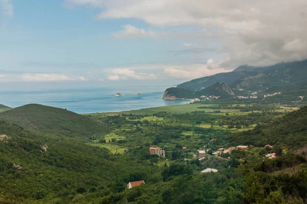 Krajobraz Pobliżu Miasta Sutomore Plaży Buljarica Czarnogóra — Zdjęcie stockowe