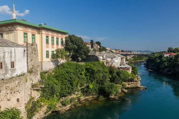 Řeka Neretva Mostaru Bosna Hercegovina — Stock fotografie