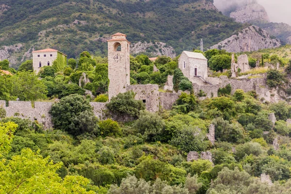 Ruinas Del Asentamiento Stari Bar Montenegro — Foto de Stock