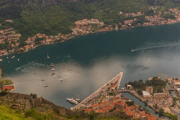 Aerial View Kotor Montenegro — стоковое фото