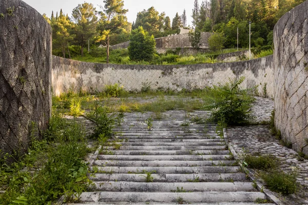 Desmoronamiento Del Cementerio Partisanos Mostar Bosnia Herzegovina — Foto de Stock