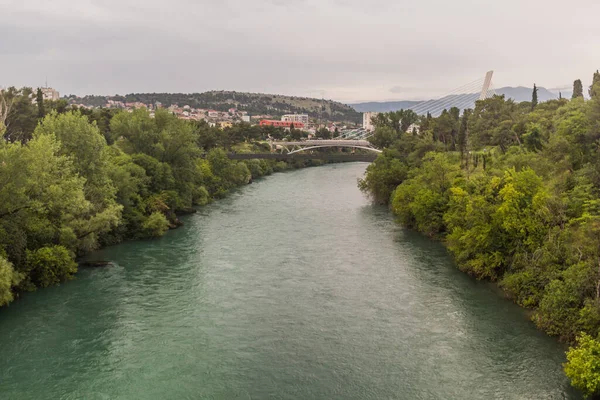 Rio Moraca Podgorica Capital Montenegro — Fotografia de Stock