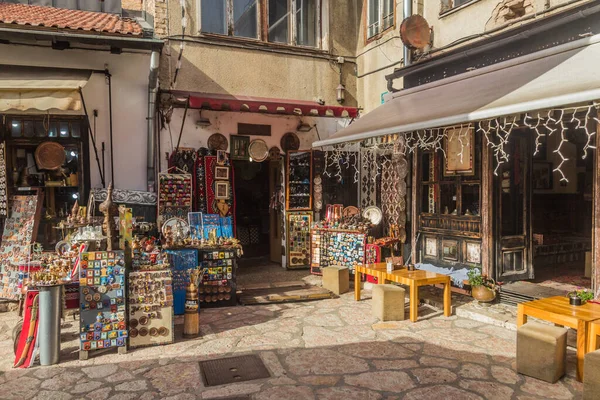 Sarajevo Bosnia Herzegovina June 2019 Narrow Street Souvenir Shops Bascarsija — стокове фото