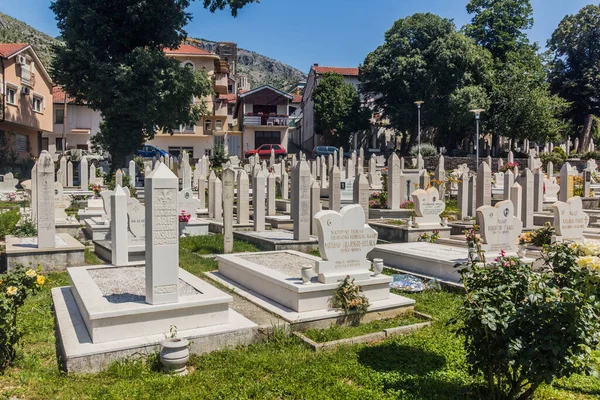 Mostar Bosnia Herzegovina June 2019 Cemetery Mostar Bosnia Herzegovina — Stock Photo, Image