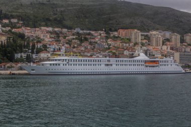 Cruise ship near Dubrovnik, Croatia