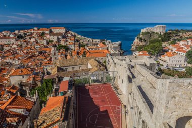 Walls of the old town of Dubrovnik, Croatia