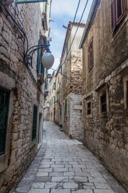 Narrow alley in Sibenik, Croatia