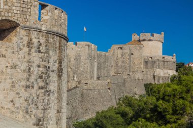 Walls of the old town of Dubrovnik, Croatia