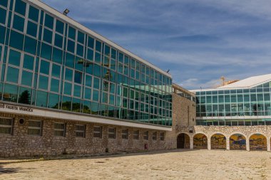 SIBENIK, CROATIA - MAY 25, 2019: Primary school Fausta Vrancica in Sibenik, Croatia