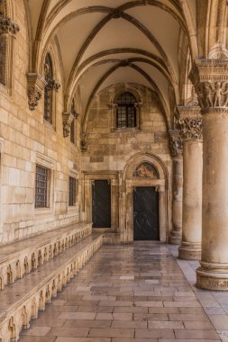 Archway of the Rector's Palace in the old town of Dubrovnik, Croatia
