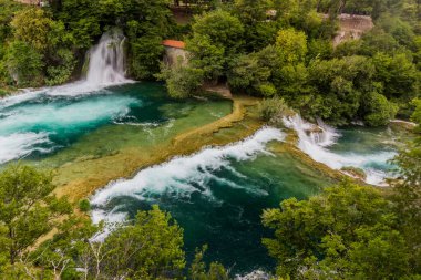 Hırvatistan 'ın Krka Ulusal Parkı' nda Skradinski buk şelalesi