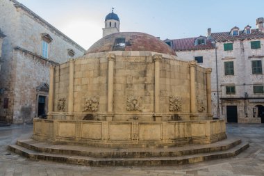Large Onofrio's Fountain in the old town of Dubrovnik, Croatia