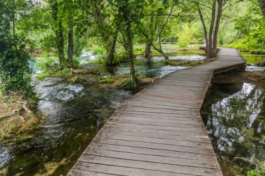 Boardwalk in Krka national park, Croatia