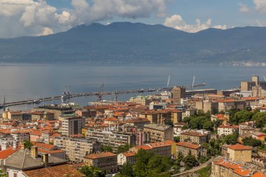 Aerial view of Rijeka in Croatia
