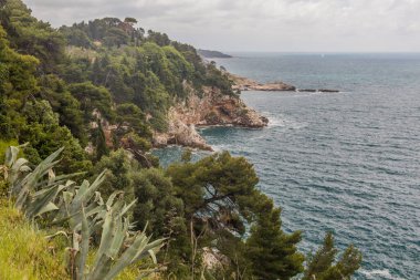 Steep cliffs near Dubrovnik, Croatia