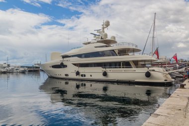 RIJEKA, CROATIA - MAY 23, 2019: Follow Me V yacht in Rijeka, Croatia
