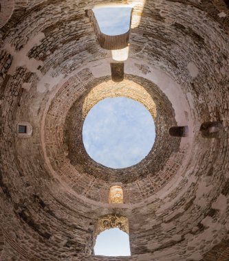 Ancient vestibule building in Split, Croatia
