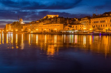 Evening view of Sibenik, Croatia