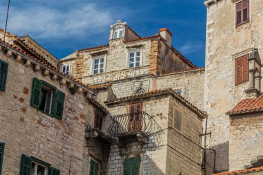 Traditional stone buildings in Sibenik, Croatia