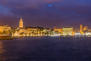 Evening view of Split, Croatia