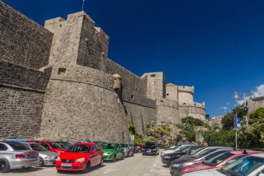 DUBROVNIK, CROATIA - MAY 31, 2019: Walls of the old town of Dubrovnik, Croatia