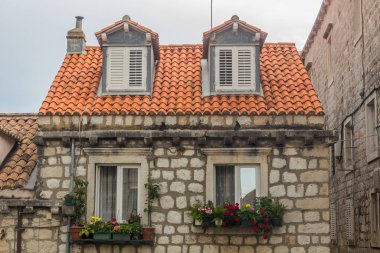Stone house in the old town of Dubrovnik, Croatia