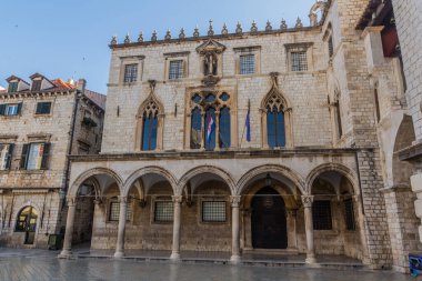 Sponza Palace in the old town of Dubrovnik, Croatia