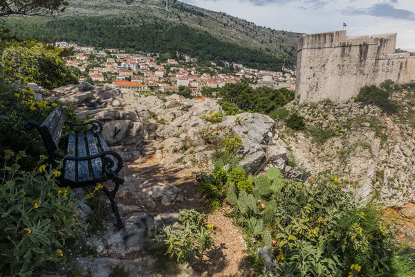 Vista Fortaleza Lovrijenac Dubrovnik Croacia —  Fotos de Stock