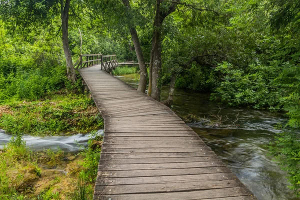 Boardwalk Krka River Krka National Park Croatia — Foto de Stock