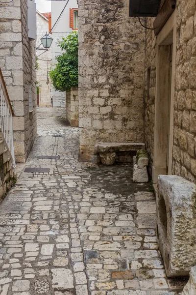 Narrow Alley Old Town Trogir Croatia — Zdjęcie stockowe