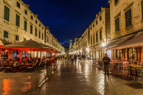 Dubrovnik Croatia May 2019 Evening View Stradun Street Old Town — Foto de Stock
