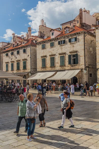 Dubrovnik Croatia May 2019 Crowds Tourists Old Town Dubrovnik Croatia — стоковое фото