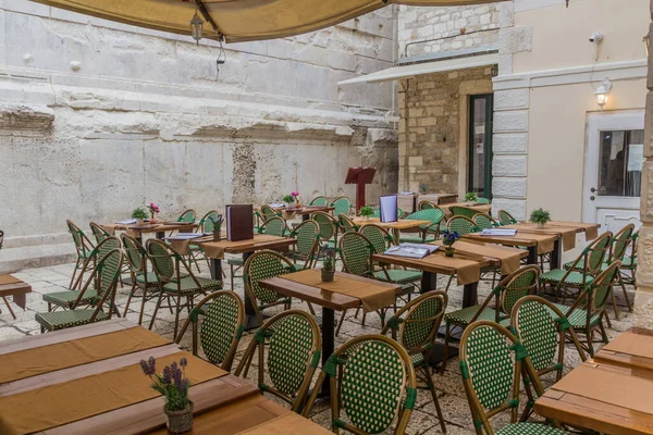 Open Air Restaurant Split Croatia — 스톡 사진