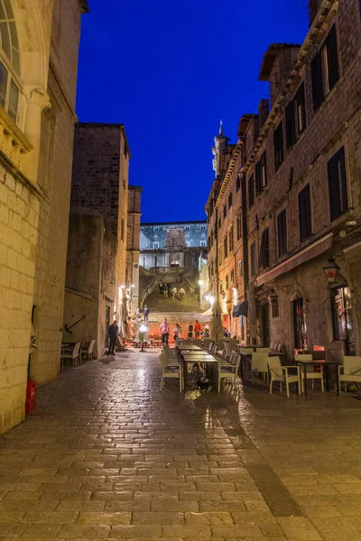 Dubrovnik Croatia May 2019 Evening View Street Old Town Dubrovnik — Foto de Stock