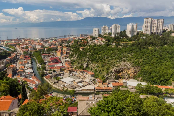 Aerial View Rijeka Croatia — Stock Photo, Image