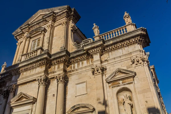 Kathedraal Van Hemelvaart Van Maagd Maria Oude Binnenstad Van Dubrovnik — Stockfoto