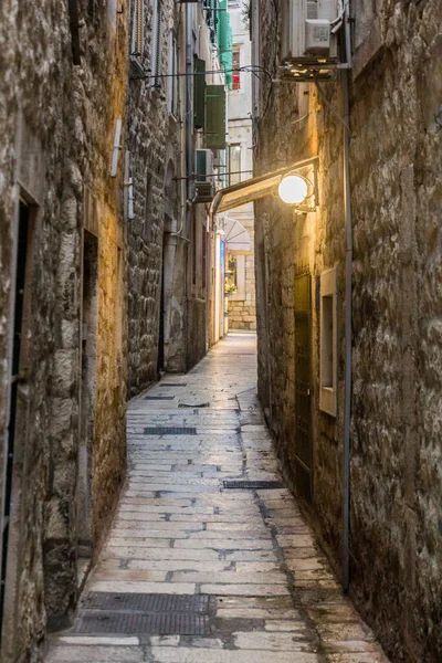 Narrow Alley Old Town Split Croatia — Foto de Stock