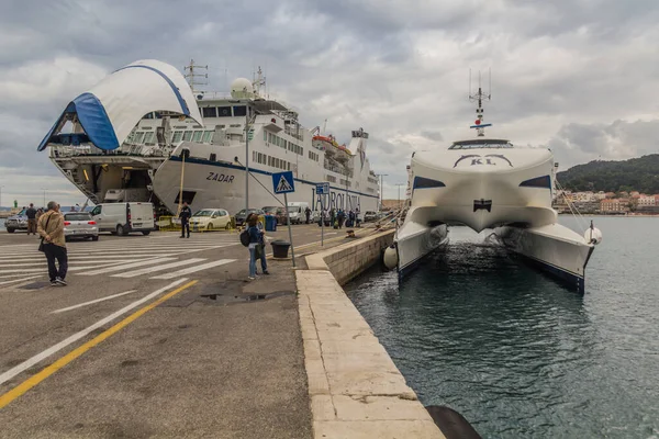 Split Croatia May 2019 Catamaran Ferry Harbor Split Croatia — Photo