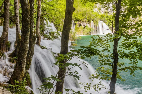 Milanovacki Slap Waterfall Plitvice Lakes National Park Croatia — Stock Photo, Image