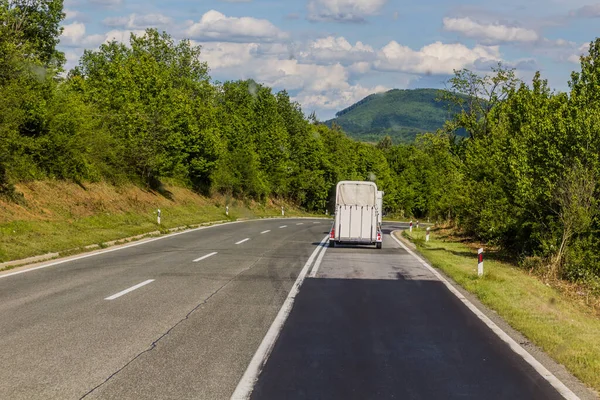 Road Number Slunj Croatia — стоковое фото