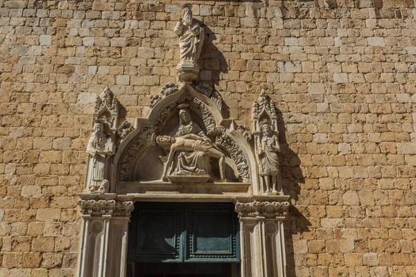 Door Franciscan Monastery Dubrovnik Croatia — Stock fotografie