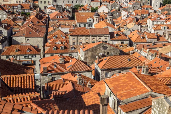 Vista Aérea Cidade Velha Dubrovnik Croácia — Fotografia de Stock